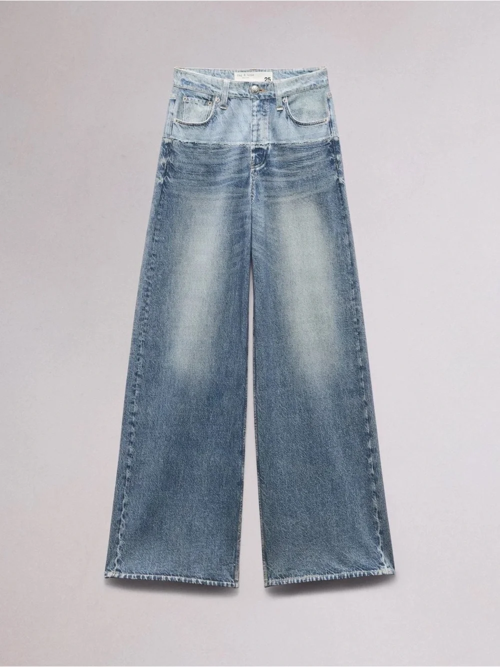 NWT Rag & Bone Miramar Sofie Wide Leg High Waist Terry Cloth Sweats Jeans 31